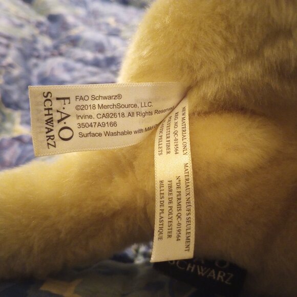 2 FAO Schwartz Plush Puppy Dogs, Pre-Owned: Golden Retriever Lab & Pug - Picture 9 of 11